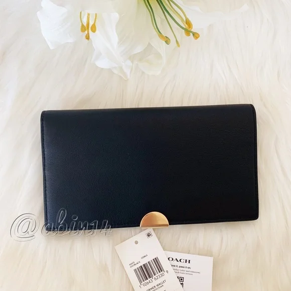 NWT Coach Dreamer Black Leather Wallet - Picture 4 of 8
